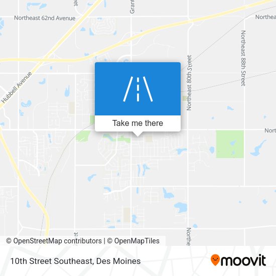 10th Street Southeast map