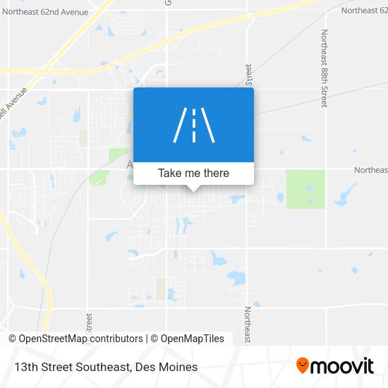 13th Street Southeast map