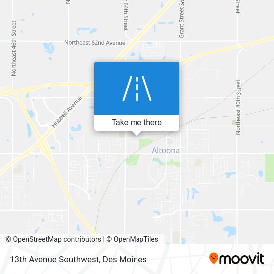Mapa de 13th Avenue Southwest