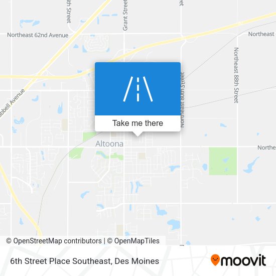 6th Street Place Southeast map