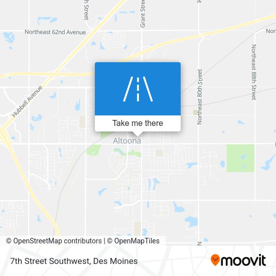 7th Street Southwest map