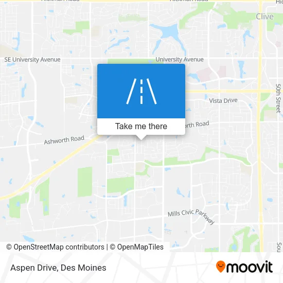 Aspen Drive map