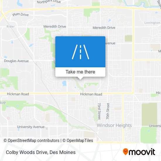 Mapa de Colby Woods Drive