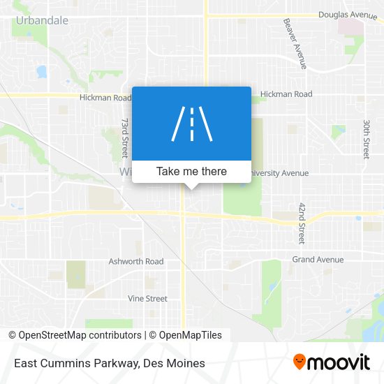 East Cummins Parkway map