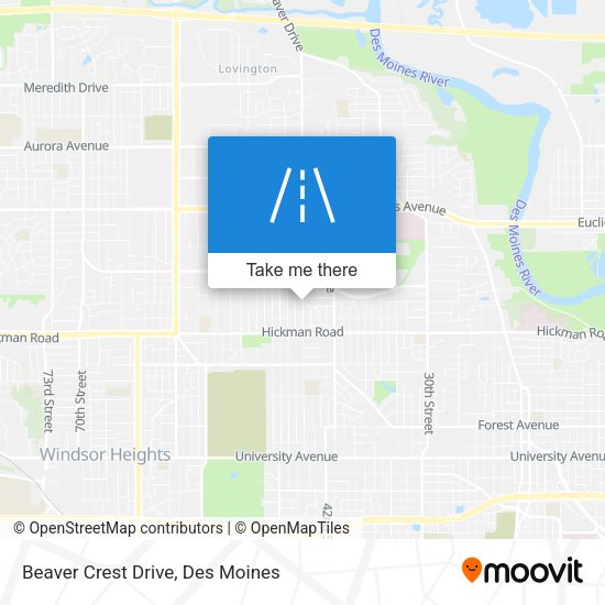 Beaver Crest Drive map