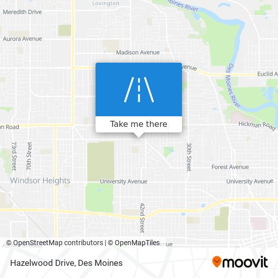Hazelwood Drive map