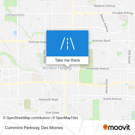 Cummins Parkway map