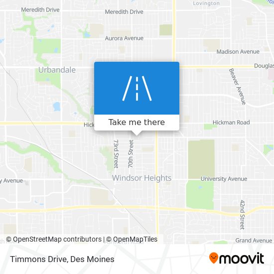 Timmons Drive map