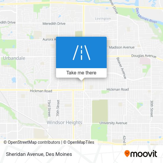 Sheridan Avenue map