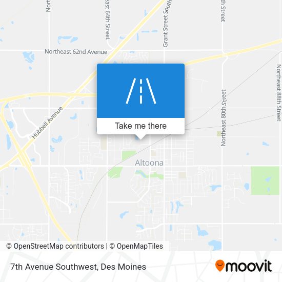7th Avenue Southwest map