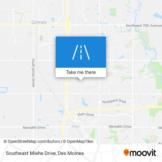 Southeast Miehe Drive map