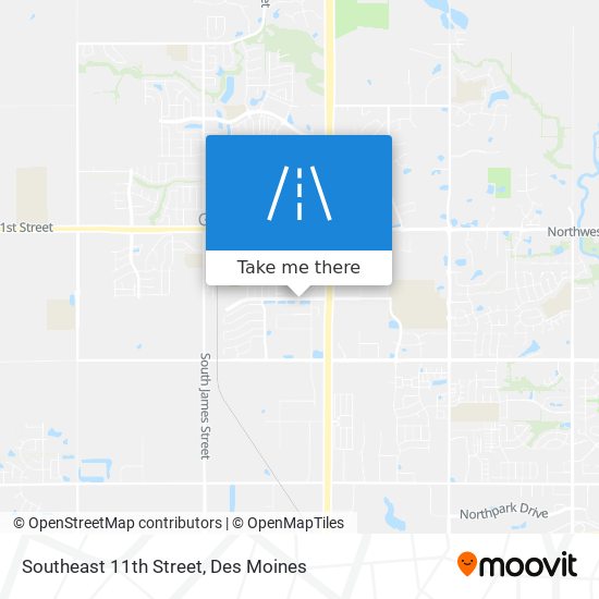 Southeast 11th Street map