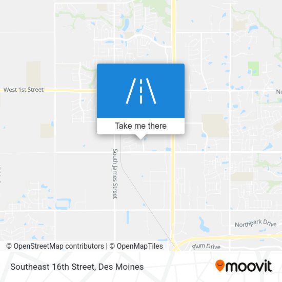 Southeast 16th Street map