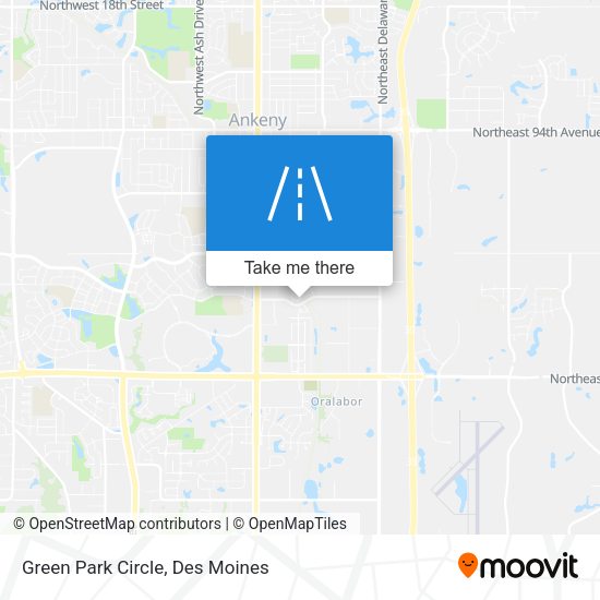 Green Park Circle map