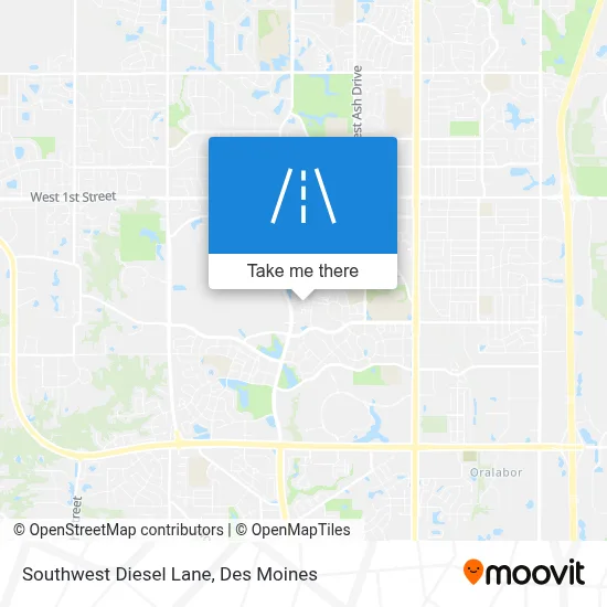Southwest Diesel Lane map