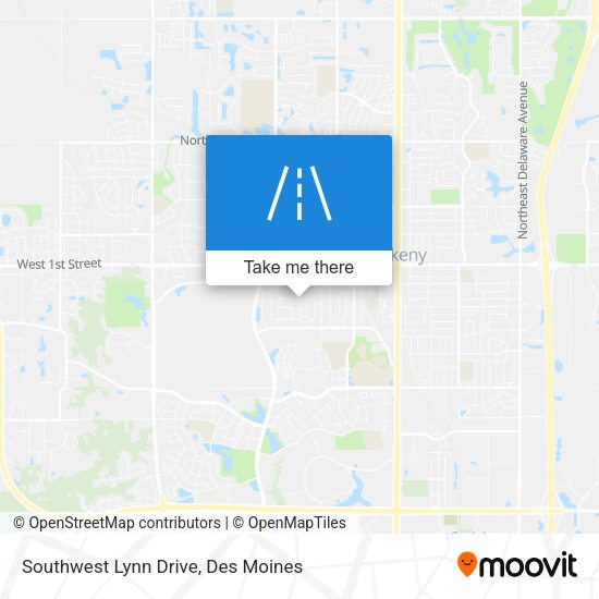 Southwest Lynn Drive map