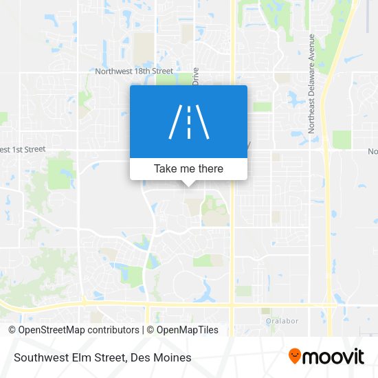 Southwest Elm Street map