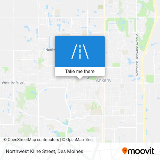 Northwest Kline Street map