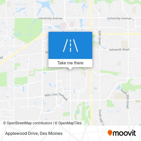 Mapa de Applewood Drive