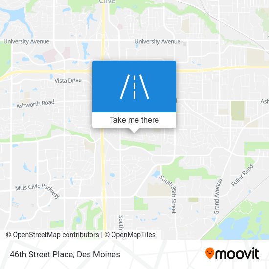 46th Street Place map