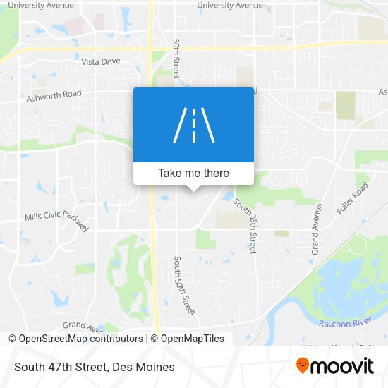 South 47th Street map