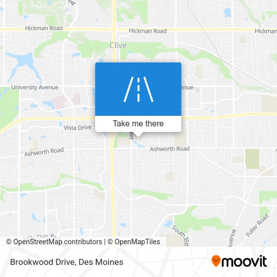 Brookwood Drive map