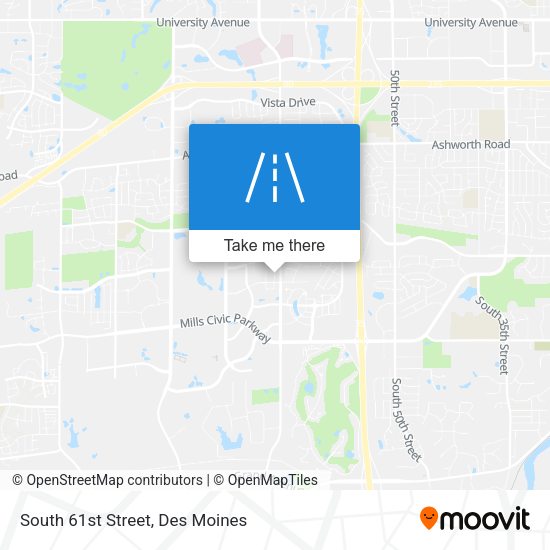 Mapa de South 61st Street