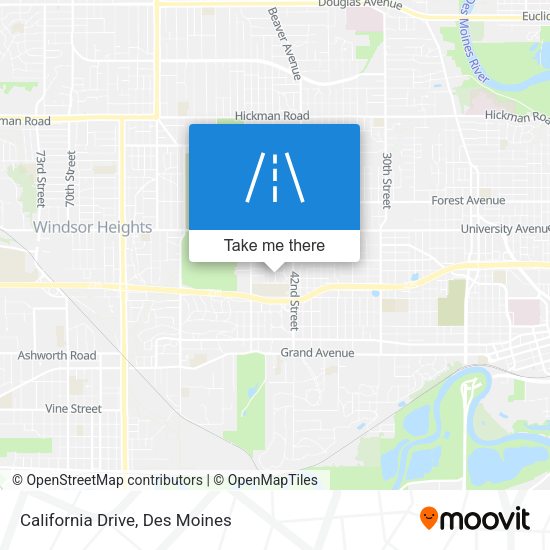 California Drive map