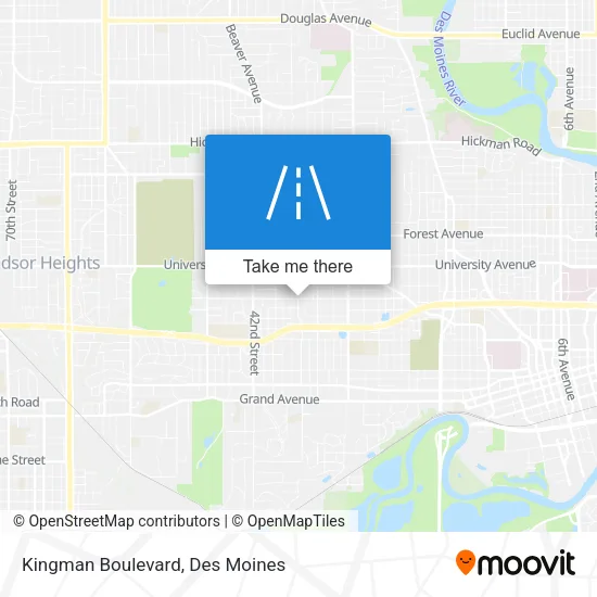 Kingman Boulevard map