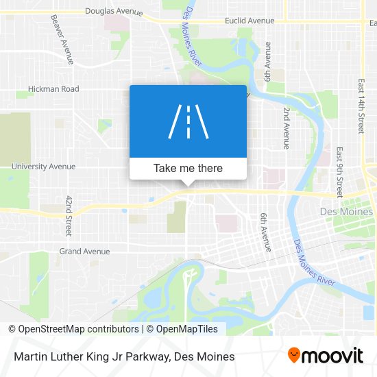 Martin Luther King Jr Parkway map
