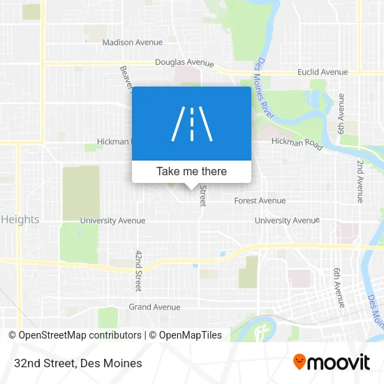 32nd Street map