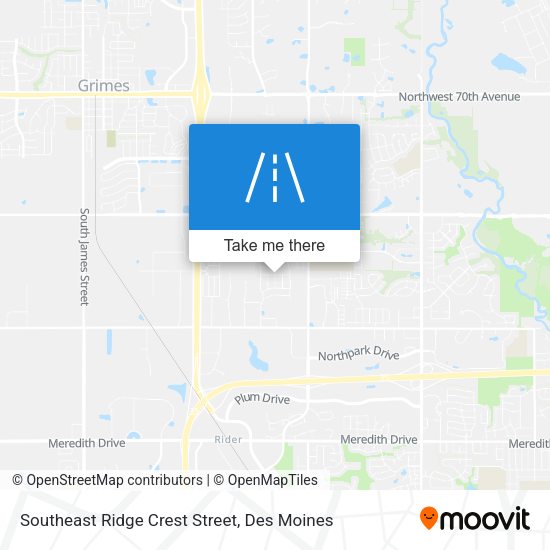 Southeast Ridge Crest Street map