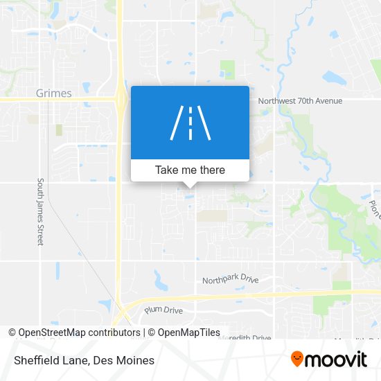 Mapa de Sheffield Lane