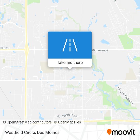 Westfield Circle map