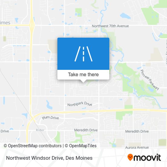 Northwest Windsor Drive map