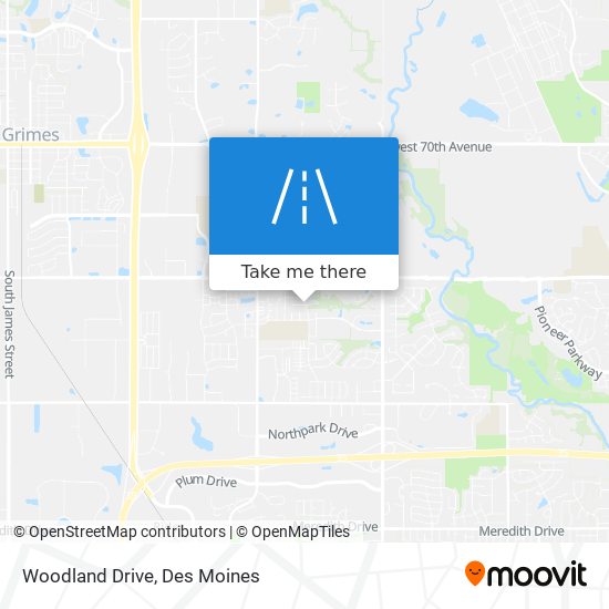 Woodland Drive map