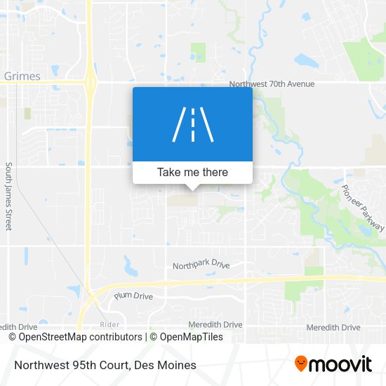 Northwest 95th Court map