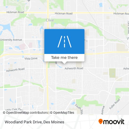 Woodland Park Drive map