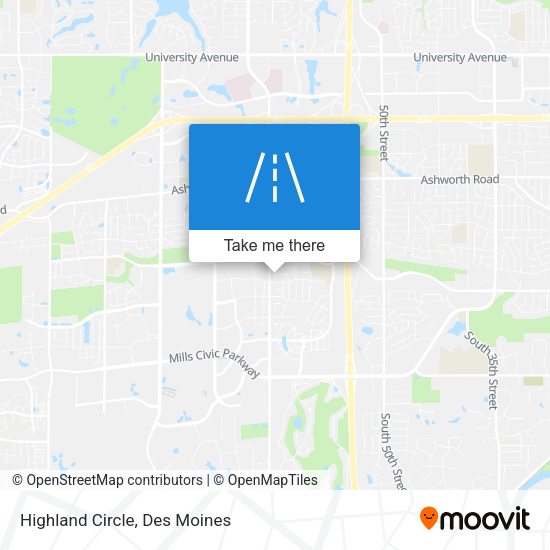 Highland Circle map
