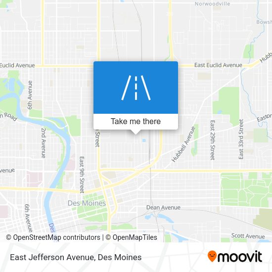 East Jefferson Avenue map