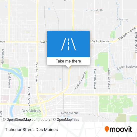 Tichenor Street map