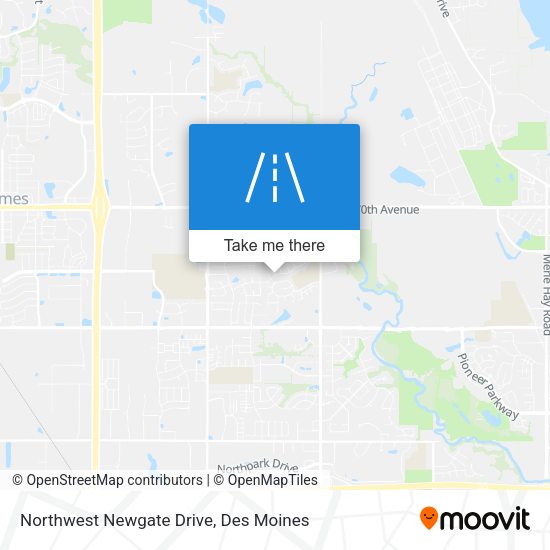 Northwest Newgate Drive map