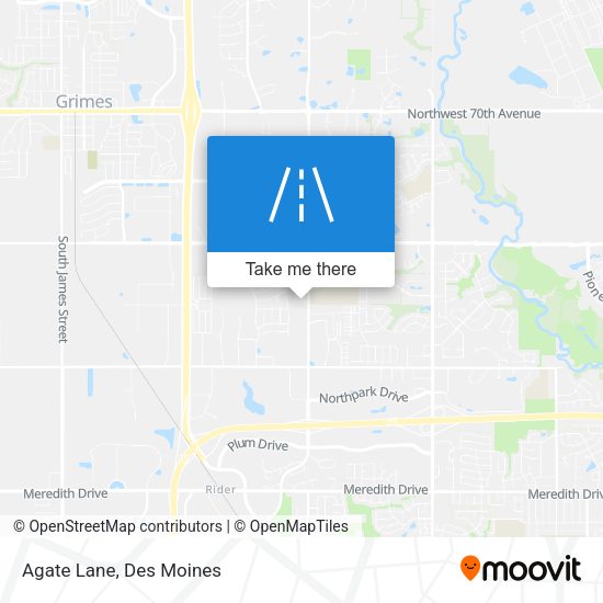 Mapa de Agate Lane