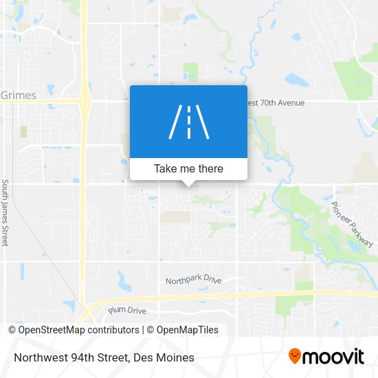 Northwest 94th Street map