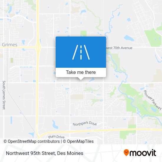 Northwest 95th Street map