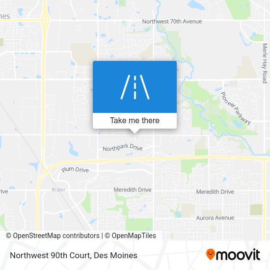 Northwest 90th Court map