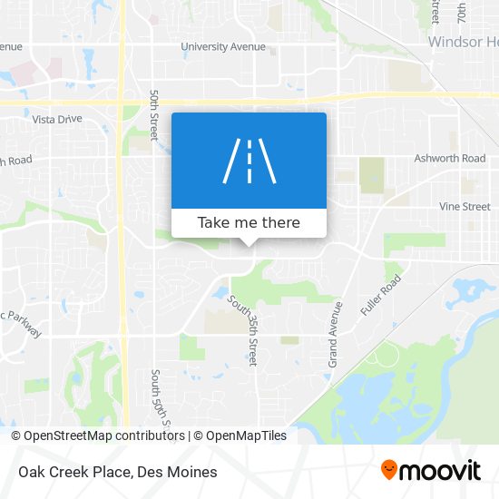 Oak Creek Place map