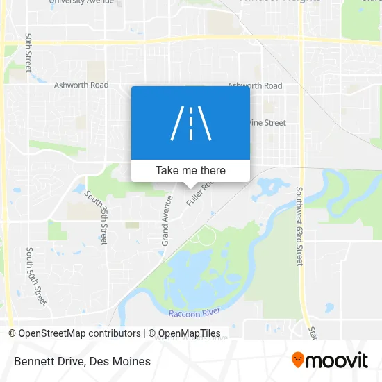 Bennett Drive map