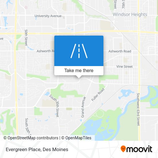 Evergreen Place map