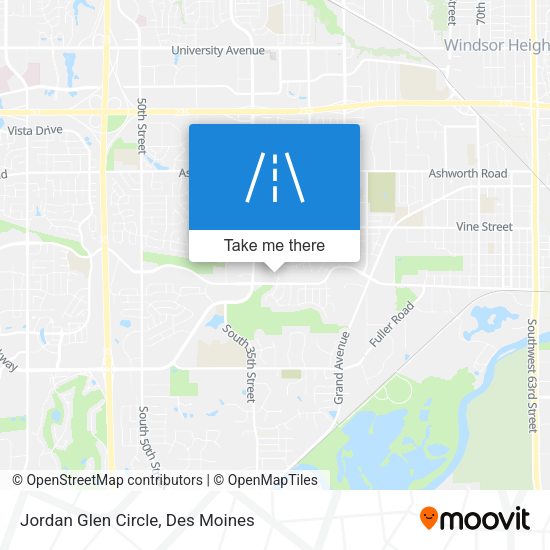 Mapa de Jordan Glen Circle